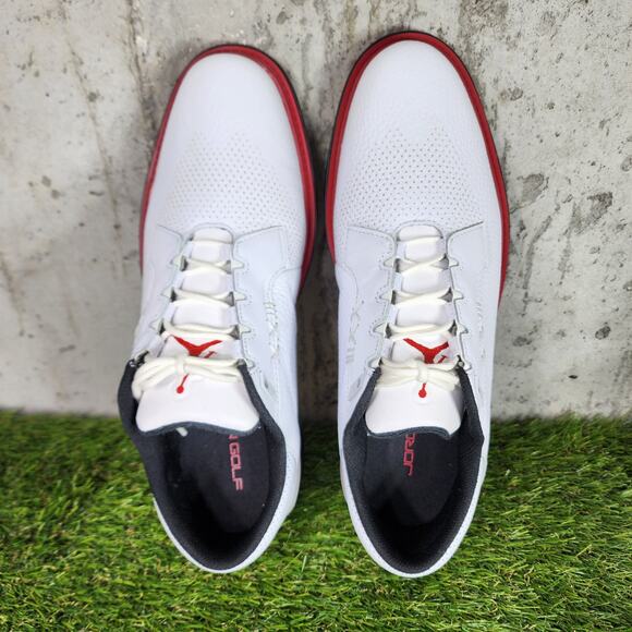 MSRP $195 Nike Jordan ADG 5 Golf Shoes Spikeless Mens 11 Red White main image 4